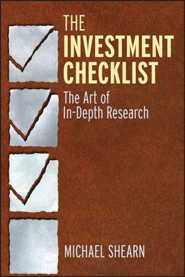 bokomslag The Investment Checklist: The Art of In-Depth Research