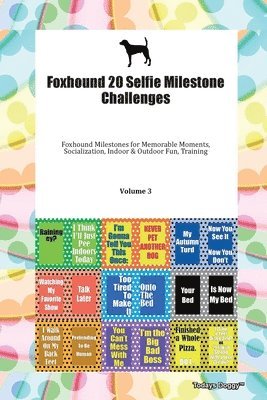 bokomslag Foxhound 20 Selfie Milestone Challenges Foxhound Milestones For Memorable Moments, Socialization, Indoor & Outdoor Fun, Training Volume 3