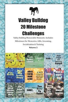 Valley Bulldog 20 Milestone Challenges Valley Bulldog Memorable Moments. Includes Milestones for Memories, Gifts, Grooming, Socialization & Training Volume 2 1