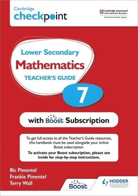 Cambridge Checkpoint Lower Secondary Mathematics Teacher's Guide 7 with Boost Subscription 1