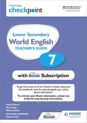 Cambridge Checkpoint Lower Secondary World English Teacher's Guide 7 with Boost Subscription 1