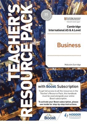 bokomslag Cambridge International AS & A Level Business Teacher's Resource Pack with Boost Subscription