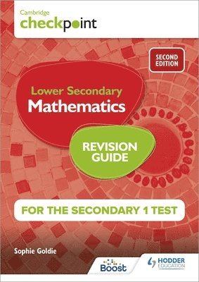 bokomslag Cambridge Checkpoint Lower Secondary Mathematics Revision Guide for the Secondary 1 Test 2nd edition