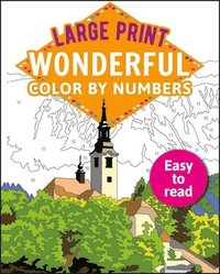 bokomslag Large Print Wonderful Color by Numbers: Easy to Read