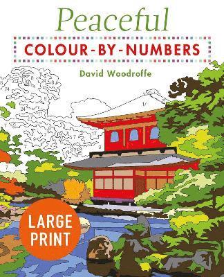 bokomslag Large Print Peaceful Colour-by-Numbers