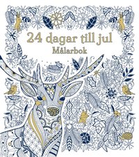 bokomslag 24 dagar kvar till jul : målarbok