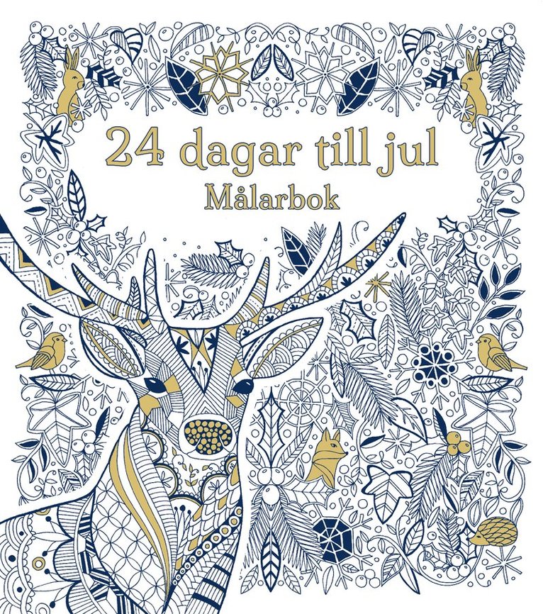 24 dagar kvar till jul : målarbok 1