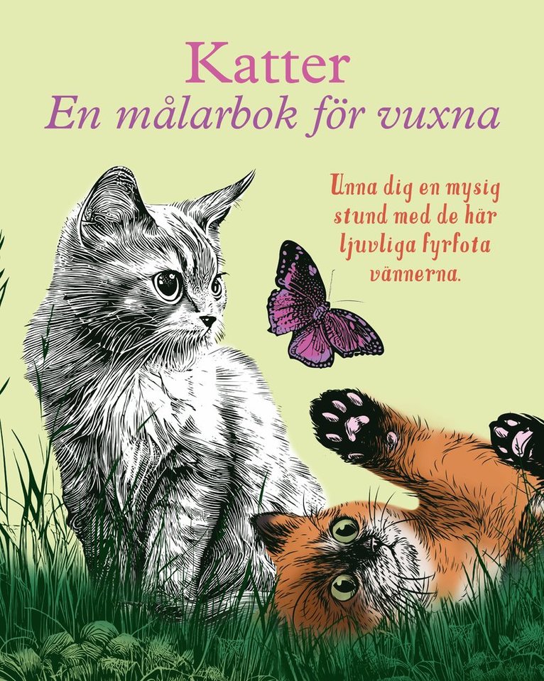 Katter : en målarbok för vuxna, Häftad