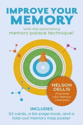 Nelson Dellis - Improve Your Memory: With the Astonishing Memory Palace Technique: Includes 52 Cards, 64-Page Book, and a Fold-Out Memory Map Poster, Häftad