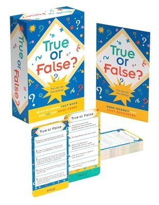 bokomslag True or False?: Mind-Blowing 128-Page Fact Book and 52 Fun Game Cards