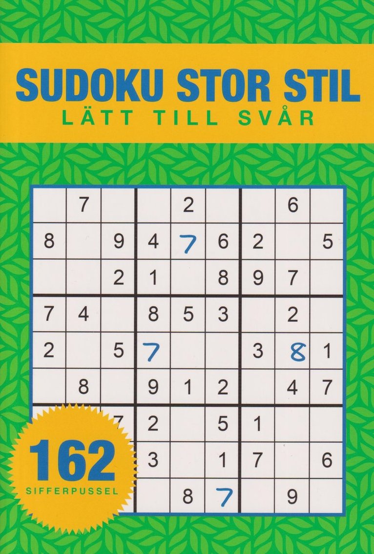 Sudoku : Stor stil, Häftad
