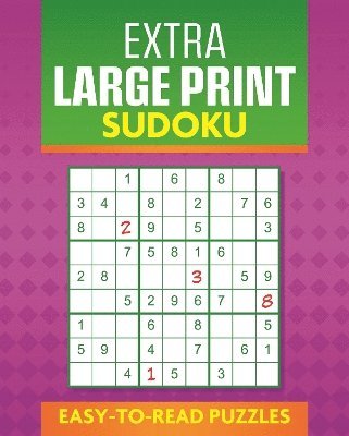 Extra Large Print Sudoku