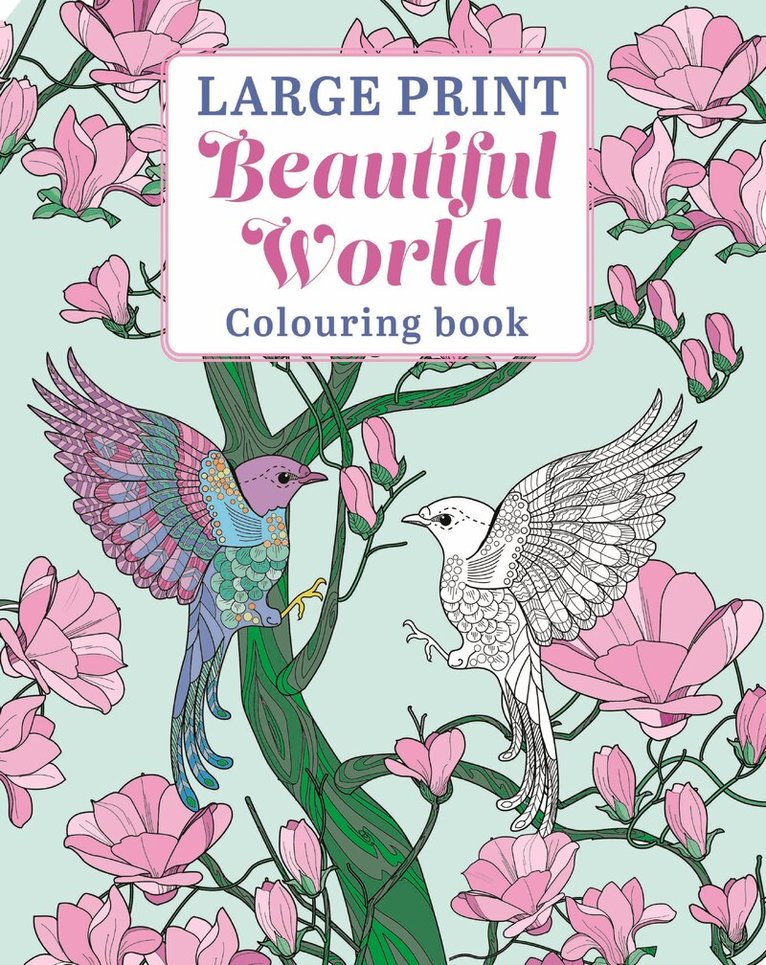 Tansy Willow - Large Print Beautiful World Colouring Book, Häftad