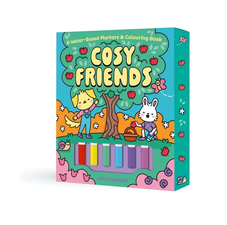 Jake McDonald - Cosy Friends: 6 Water-Based Markers and Colouring Book, Häftad. Tillgänglighet: Kommande