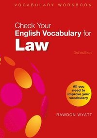 bokomslag Check Your English Vocabulary for Law