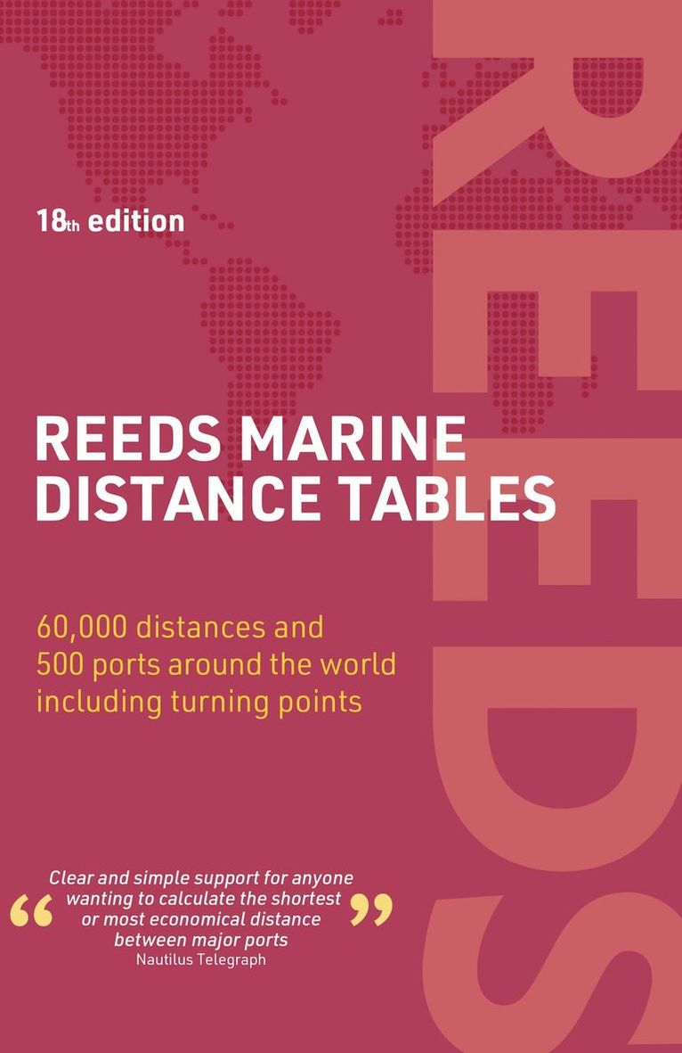 Reeds Marine Distance Tables 18th edition 1