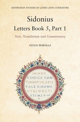 bokomslag Sidonius: Letters Book 5, Part 1