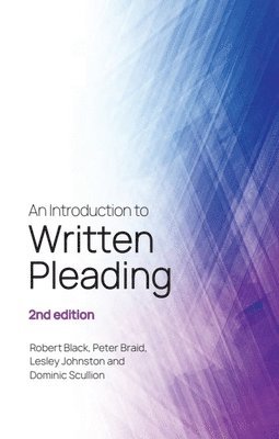 bokomslag An Introduction to Written Pleading