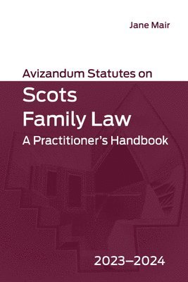 Avizandum Statutes on Scots Family Law 1