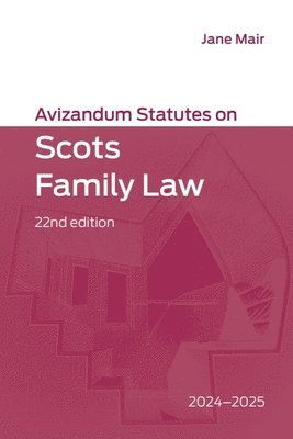 bokomslag Avizandum Statutes on Scots Family Law