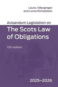 bokomslag Avizandum Legislation on the Scots Law of Obligations