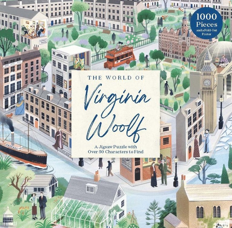 Pussel 1000 bitar - The World of Virginia Woolf, Övrigt