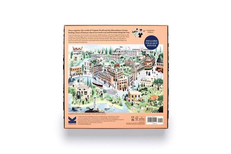 Pussel 1000 bitar - The World of Virginia Woolf, Övrigt
