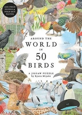 bokomslag Around the World in 50 Birds 1000 Piece Puzzle: 1000 Piece Jigsaw
