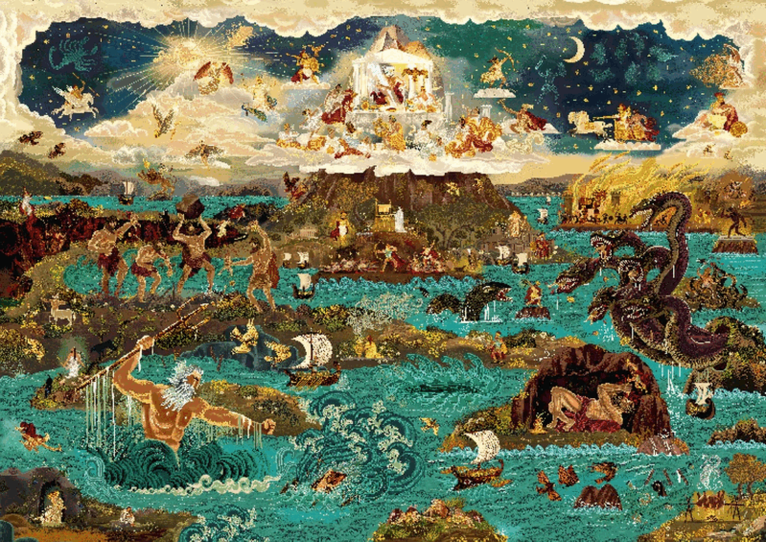 Pussel 1000 bitar - The World of the Odyssey & Other Greek Myths, Övrigt