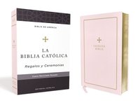 bokomslag Biblia Católica, Regalos Y Ceremonias, Color Rosa, Cuero Reciclado