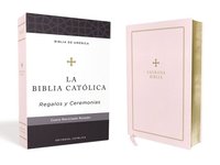 bokomslag Biblia Católica, Regalos Y Ceremonias, Piel Reciclada, Rosado, Comfort Print