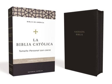 bokomslag Biblia Católica, Tamaño Personal, Leathersoft, Negra, Con Cierre, Comfort Print