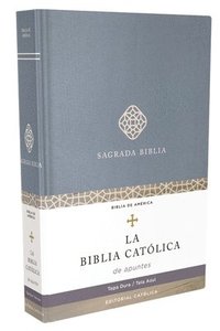 bokomslag Biblia Católica, Edición Para Notas, Tapa Dura/Tela, Azul, Comfort Print