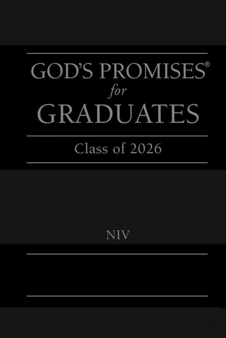 Jack Countryman - God's Promises for Graduates: Class of 2026 - Black NIV, Inbunden