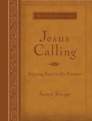 bokomslag Jesus Calling, Large Text Brown Leathersoft, with Full Scriptures