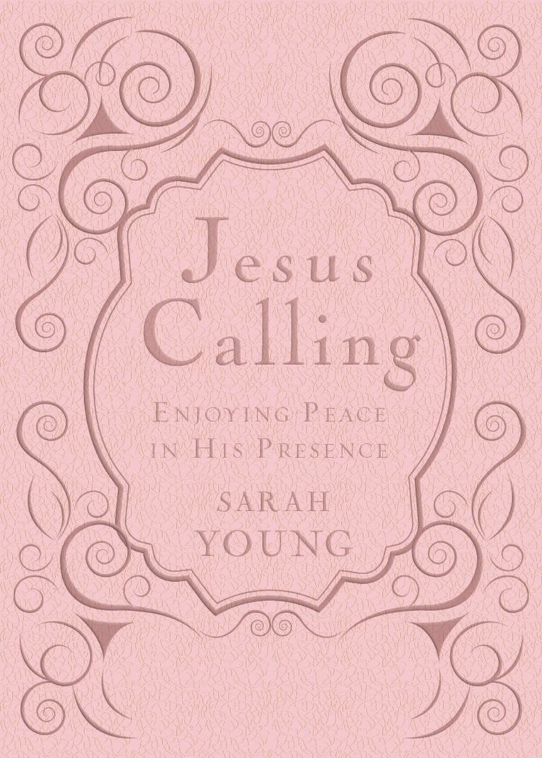 Sarah Young - Jesus Calling, Pink Leathersoft, with Scripture References, Inbunden