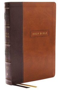 bokomslag KJV Holy Bible with 73,000 Center-Column Cross References, Brown Leathersoft, Red Letter, Comfort Print (Thumb Indexed): King James Version