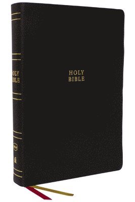 NKJV Holy Bible, Super Giant Print Reference Bible, Black Genuine Leather, 43,000 Cross References, Red Letter, Comfort Print: New King James Version 1