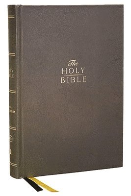 KJV Holy Bible with Apocrypha and 73,000 Center-Column Cross References, Hardcover, Red Letter, Comfort Print: King James Version 1