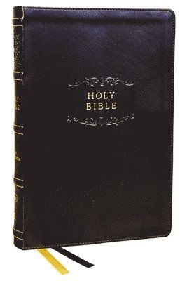 KJV Holy Bible with Apocrypha and 73,000 Center-Column Cross References, Black Leathersoft, Red Letter, Comfort Print: King James Version 1
