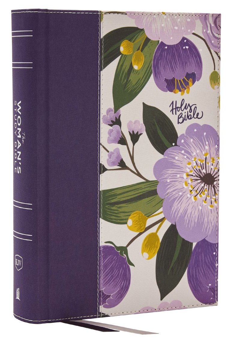 Thomas Nelson, Dorothy Kelley Patterson, Rhonda Kelley - KJV, The Woman's Study Bible, Purple Floral Cloth over Board, Red Letter, Full-Color Edition, Comfort Print (Thumb Indexed), Inbunden