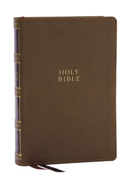 KJV Holy Bible: Compact Bible with 43,000 Center-Column Cross References, Brown Leathersoft, Red Letter, Comfort Print: King James Version 1