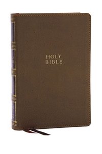 bokomslag KJV Holy Bible: Compact Bible with 43,000 Center-Column Cross References, Brown Leathersoft, Red Letter, Comfort Print (Thumb Indexing): King James Version