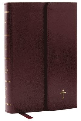 NKJV Compact Paragraph-Style Bible w/ 43,000 Cross References, Burgundy Leatherflex w/ Magnetic Flap, Red Letter, Comfort Print: Holy Bible, New King James Version 1