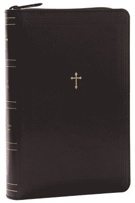 bokomslag NKJV Compact Paragraph-Style Bible w/ 43,000 Cross References, Black Leathersoft with zipper, Red Letter, Comfort Print: Holy Bible, New King James Version