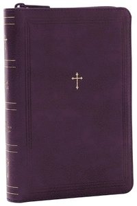 bokomslag NKJV Compact Paragraph-Style Bible w/ 43,000 Cross References, Purple Leathersoft with zipper, Red Letter, Comfort Print: Holy Bible, New King James Version