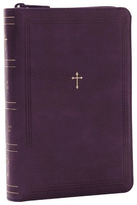 NKJV Compact Paragraph-Style Bible w/ 43,000 Cross References, Purple Leathersoft with zipper, Red Letter, Comfort Print: Holy Bible, New King James Version 1