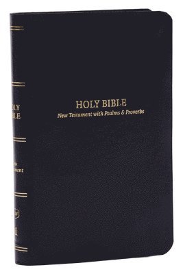 KJV Holy Bible: Pocket New Testament with Psalms and Proverbs, Black Leatherflex, Red Letter, Comfort Print: King James Version 1