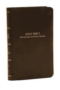 bokomslag KJV Holy Bible: Pocket New Testament with Psalms and Proverbs, Brown Leatherflex, Red Letter, Comfort Print: King James Version