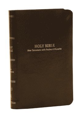 KJV Holy Bible: Pocket New Testament with Psalms and Proverbs, Brown Leatherflex, Red Letter, Comfort Print: King James Version 1